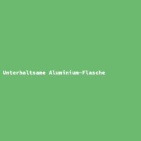 Unterhaltsame Aluminium-Flasche