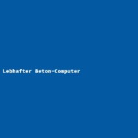Lebhafter Beton-Computer