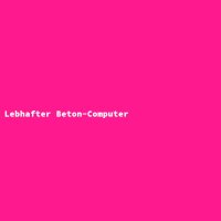 Lebhafter Beton-Computer