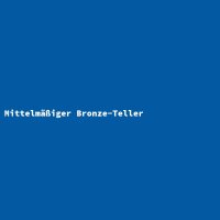 Mittelm&auml;&szlig;iger Bronze-Teller