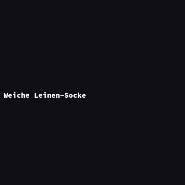 Weiche Leinen-Socke