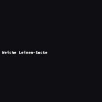 Weiche Leinen-Socke