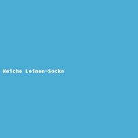 Weiche Leinen-Socke