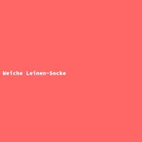 Weiche Leinen-Socke