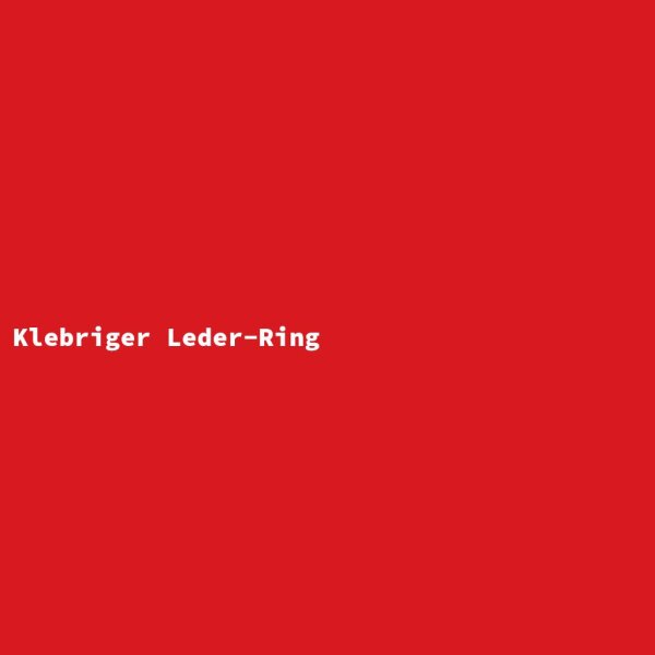 Klebriger Leder-Ring