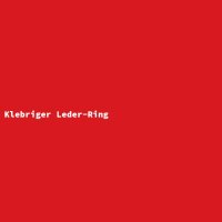 Klebriger Leder-Ring