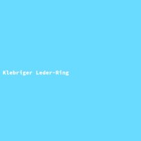 Klebriger Leder-Ring