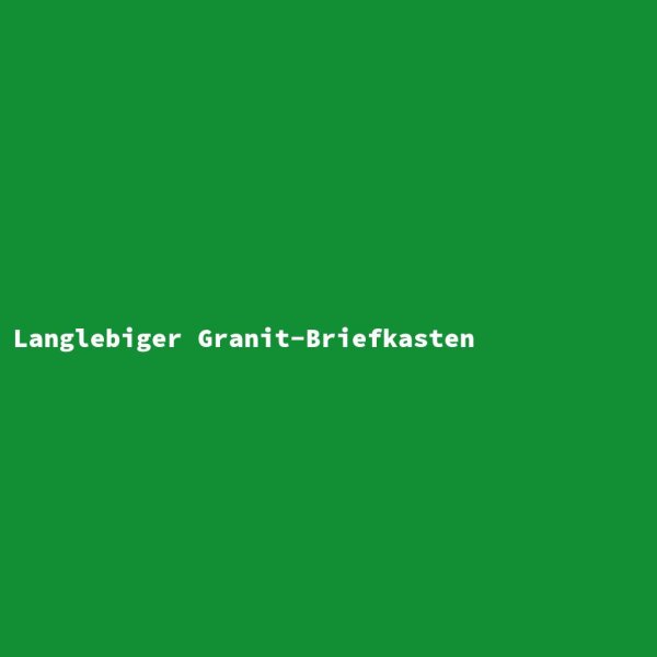 Langlebiger Granit-Briefkasten