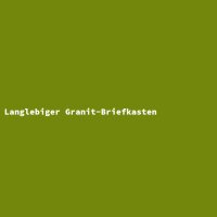 Langlebiger Granit-Briefkasten