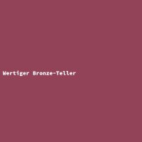 Wertiger Bronze-Teller