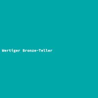 Wertiger Bronze-Teller