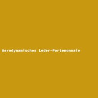 Aerodynamisches Leder-Portemonnaie