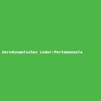 Aerodynamisches Leder-Portemonnaie
