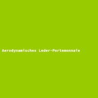 Aerodynamisches Leder-Portemonnaie